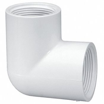 GRAINGER APPROVED 90 Elbow 2 in Schedule 40 FNPT White, 22FL95