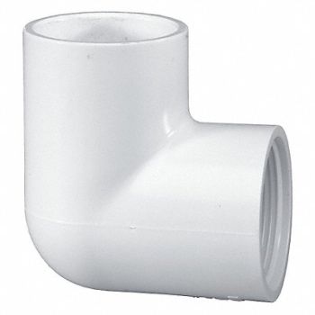 GRAINGER APPROVED 90 Elbow 3/4 in Schedule 40 White, 22FJ99