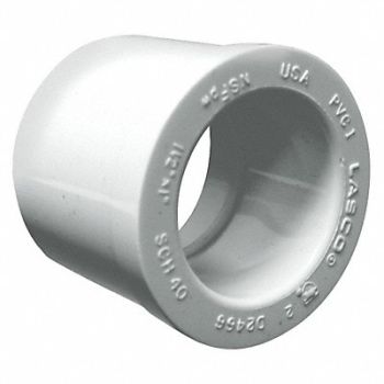 GRAINGER APPROVED Reducing Bushing 2 x 1 1/2 in PVC SCH 40, 22FK55