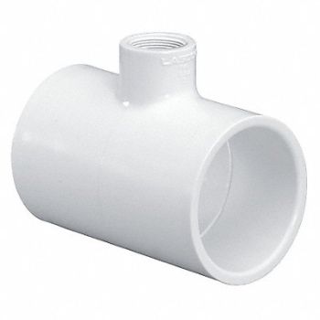 GRAINGER APPROVED Reducing Tee 3/4 x 1/2 x 3/4 in PVC, 22FK90