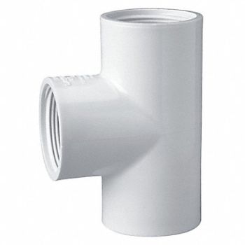 GRAINGER APPROVED Tee 1 1/2 in Pipe Size Schedule 40 FNPT, 22FL81