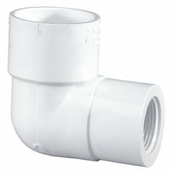 GRAINGER APPROVED 90 Reducing Elbow 2 x 1 in Schedule 40, 22FL92