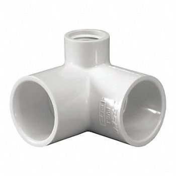 GRAINGER APPROVED Elbow 3/4 x 1/2 x 1/2 in Schedule 40, 22FL38
