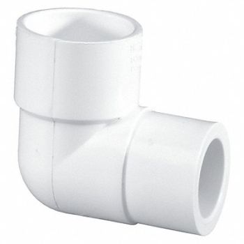 GRAINGER APPROVED 90 Reducing Elbow 1 1/2 x 1 in PVC, 22FL85