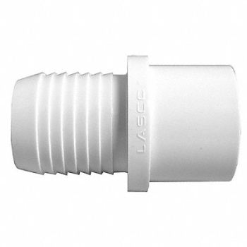GRAINGER APPROVED Adapter 1 1/2 in Insert x Spigot White, 22FM86