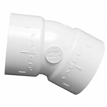 GRAINGER APPROVED 22-1/2 Deg Elbow 4 x 4 in Schedule 40, 22FM90