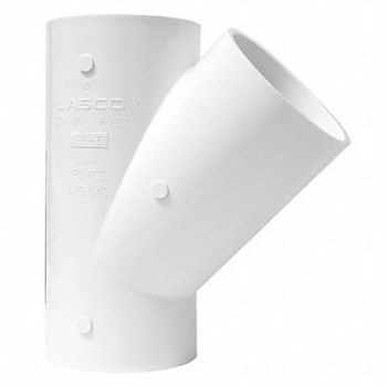 GRAINGER APPROVED Wye 4 in Pipe Size Schedule 40 Socket, 22FM92