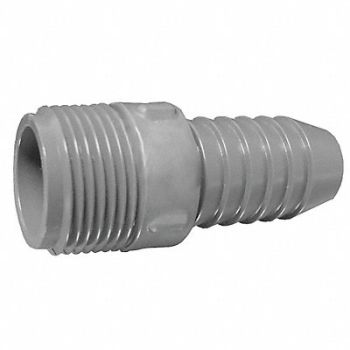 GRAINGER APPROVED Male Adapter 3 in Insert x MNPT White, 22FN88
