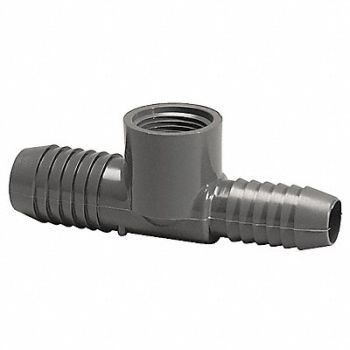 GRAINGER APPROVED Adapter Reducing Tee 1 x 3/4 x 1 in, 22FN58