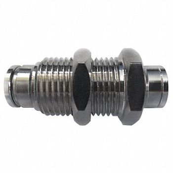 GRAINGER APPROVED Bulkhead Union 1/2 in Tube, 22FR69