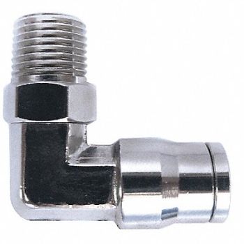 GRAINGER APPROVED 90 Elbow 1/2 in Tube x MNPT, 22FR90