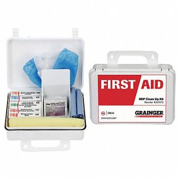 GRAINGER APPROVED Bloodborne Pathogen Kit 1 Person, 22FX73