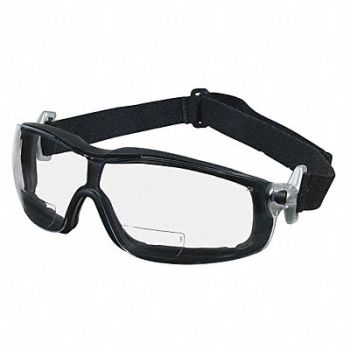 MCR SAFETY Bifocal Safety Read Glasses +2.50 Clear, 22JJ25