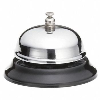 TABLECRAFT PRODUCTS COMPANY Call Bell 3-3/8L x 3-3/8W x 2-3/8H Metal, 22JJ99