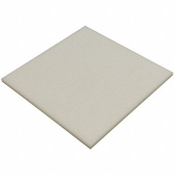 GRAINGER APPROVED K6061 PlstcSheet HDPE 48 x48 0.5 T OffWht Opq, 22JM80