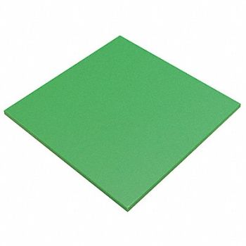 GRAINGER APPROVED K6064 PlstcSheet HDPE 48 x96 0.5 T Green Opaq, 22JM92