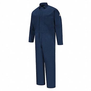 BULWARK J6374 Flame-Resistant Coverall Navy S, 22JU25