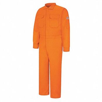 VF IMAGEWEAR J6389 Flame-Resistant Coverall Orange 38, 22JX15