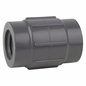 GRAINGER APPROVED Reducing Coupling 3/4 x 1/2 in FNPT PVC, 22JY65