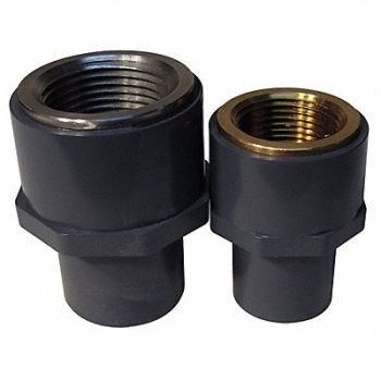 GRAINGER APPROVED Adapter Brass 2 in Metal Side Pipe Size, 22KA01