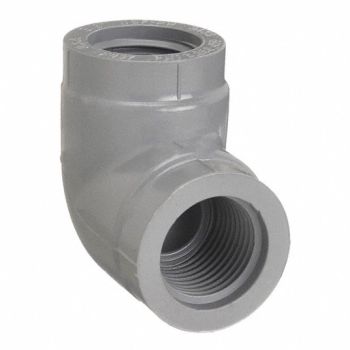 GRAINGER APPROVED 90 Elbow 1/4 in FNPT Schedule 80 Gray, 22JZ32