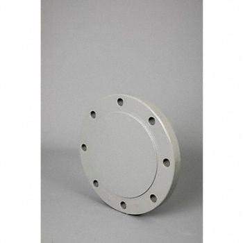 GRAINGER APPROVED Blind Flange 8 in Schedule 80 Gray, 22JZ70