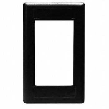 HUBBELL PREMISE WIRING IStation Plate Black 3U, 22LU95