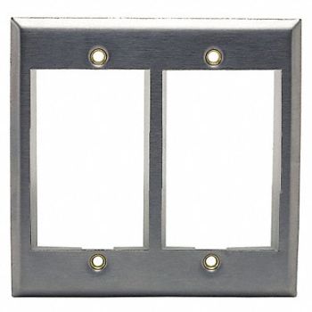 HUBBELL PREMISE WIRING IStation Plate Gray 6U, 22LV03