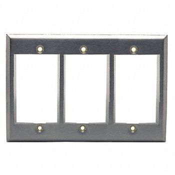 HUBBELL PREMISE WIRING IStation Plate Gray 9U, 22LV04