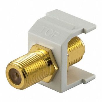 HUBBELL PREMISE WIRING Connector RG6/RG59 Audio Video, 22LV25