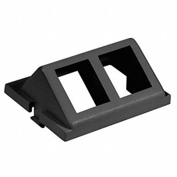 HUBBELL PREMISE WIRING IStation Module 2 Ports Black UNLD, 22LW64