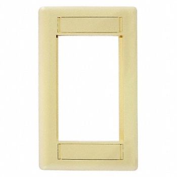HUBBELL PREMISE WIRING IStation Plate Ivory 3U, 22LX04