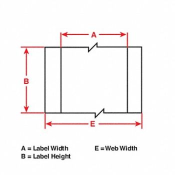 BRADY ThermTransLabel MetallizedPoly 300 ftx4, 22MY38