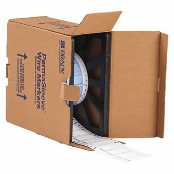 BRADY Wire Marking Sleeves White 2 In W, 22MY47