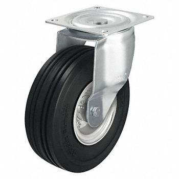 GRAINGER APPROVED Plate Caster w/ Flat-Free Swivel 990 lb., 22N199