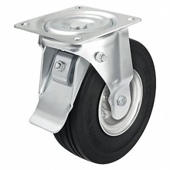 GRAINGER APPROVED Plate Caster w/ Flat-Free Swivel 990 lb., 22N202