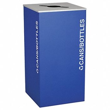 TOUGH GUY Recycling Container Blue 36 gal., 22N307