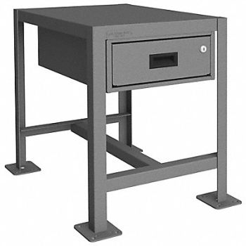 DURHAM MFG Fixed Work Table Steel 24 W 18 D, 22ND75