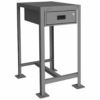 DURHAM MFG Fixed Work Table Steel 24 W 18 D, 22ND79