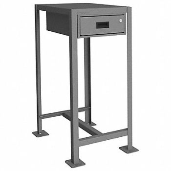 DURHAM MFG Fixed Work Table Steel 24 W 18 D, 22ND81
