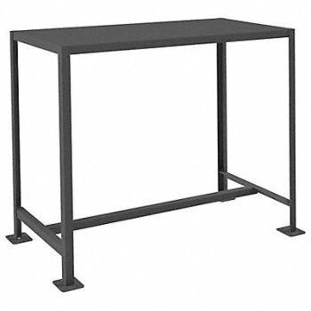 DURHAM MFG Fixed Work Table Steel 48 W 24 D, 22NE02