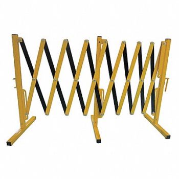 GRAINGER APPROVED Collapsible Barrier 37 in H, 22NY02
