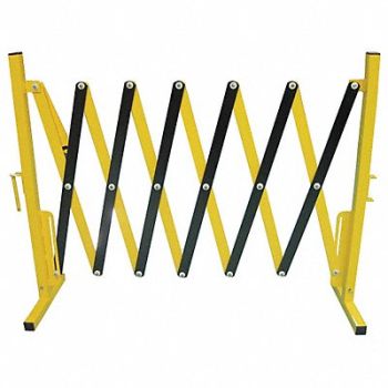 GRAINGER APPROVED Collapsible Barrier 48 in H, 22NY03