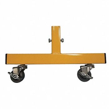 GRAINGER APPROVED Locking Caster Feet Yellow PK2, 22NY07