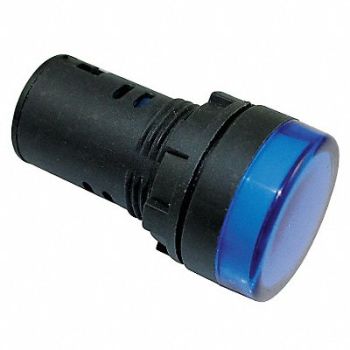DAYTON Raised Indicator Light 22mm 240V Blue, 22NZ12