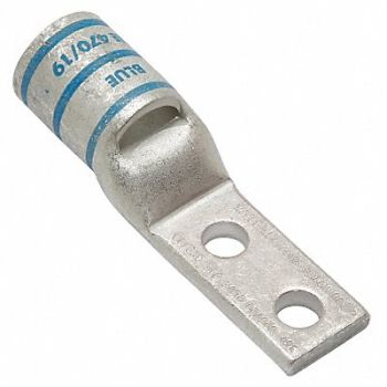 BURNDY TwoHoleLugCmprsnConn STD Blue 19, 22P081