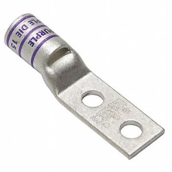 BURNDY TwoHoleLugCmprsnConn STD Purple 15, 22P083