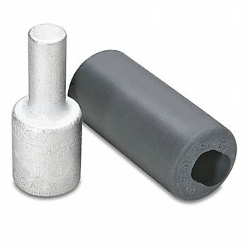 BURNDY CprAdtr Straight 296 Aluminum/Copper, 22P121