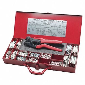 BURNDY Crimper/Connector Kit 16-4 AWG 9-7/8 L, 22P159