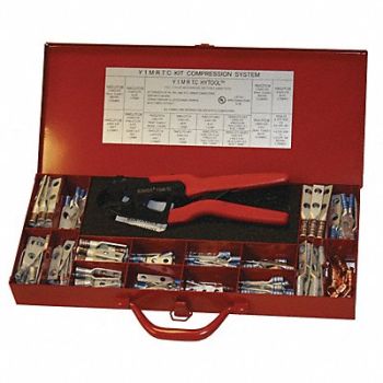 BURNDY Crimper/Connector Kit 16-4 AWG 9-7/8 L, 22P160
